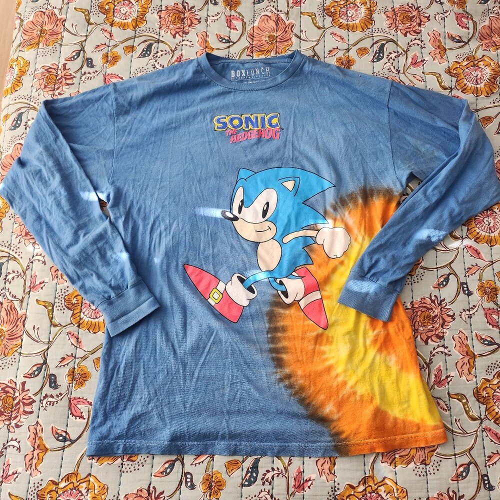 Sonic the Hedgehog Classic Sonic Radial Dye Long Sleeve T-Shirt